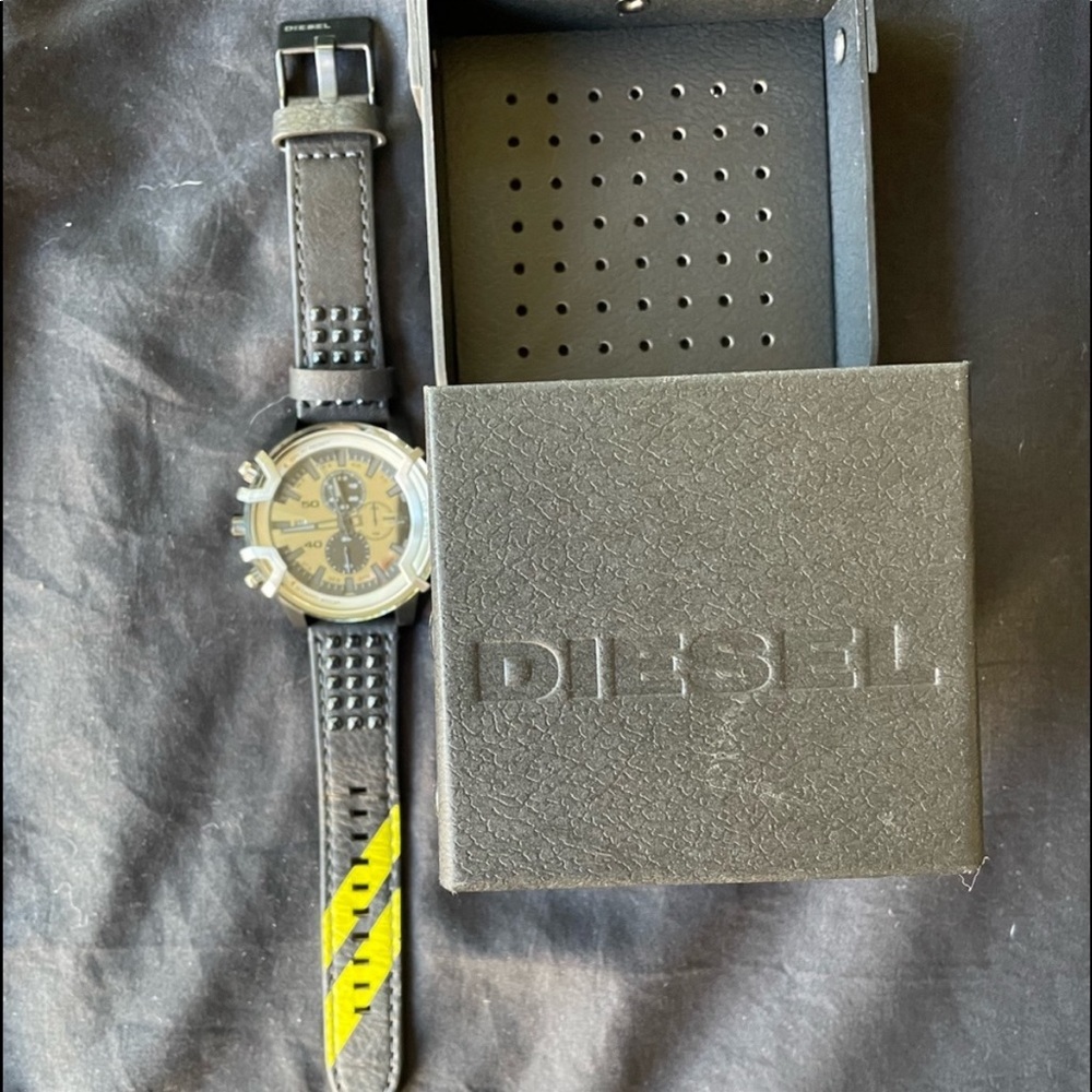 Mens diesel Watch Leather
